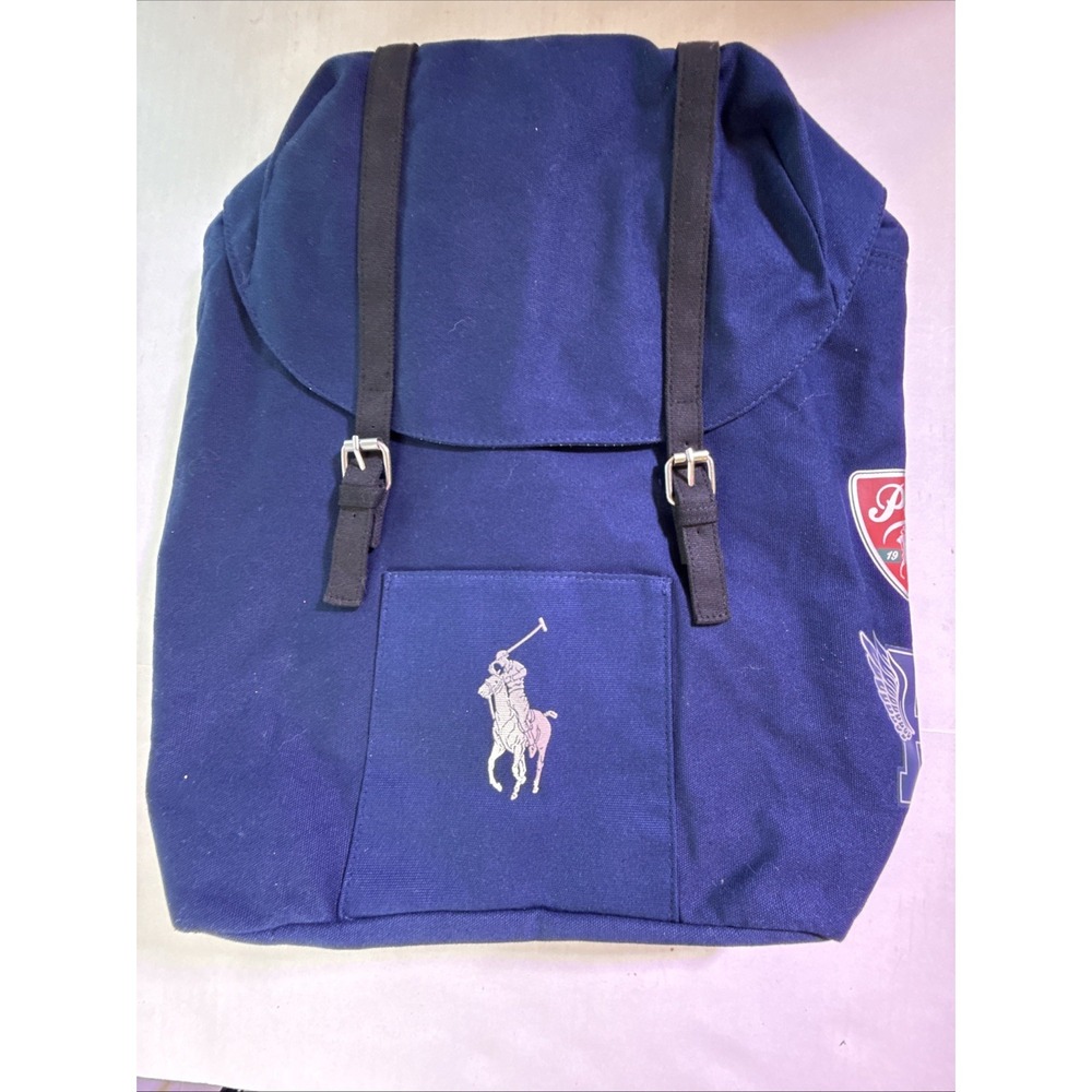 NEW POLO RALPH LAUREN Fragrances Navy Backpack Travel Hiking Gym Weekender Bag